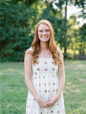 Cream Sundress with Brown Seashell Print